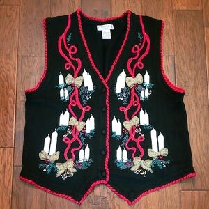 Victoria Jones Women's Christmas sweater vest size 2X